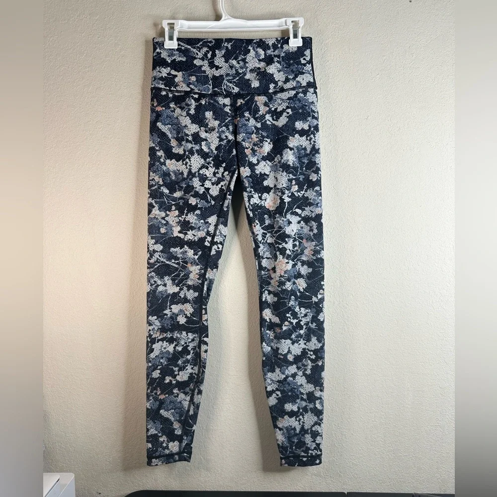 Lululemon Wunder Under Hi-Rise Tight 29” Spring Bloom Multi size 8